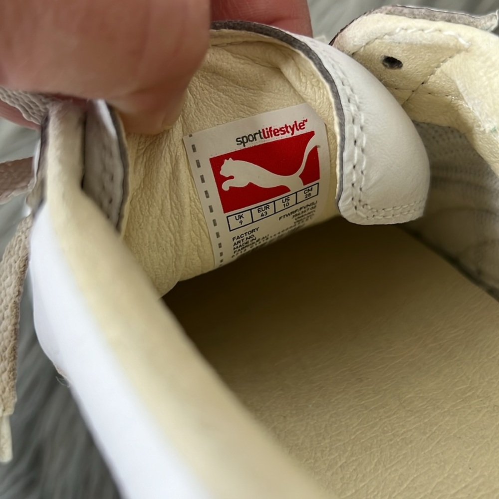 EUC Puma White Mens Sneakers sz 10 - Picture 7 of 7